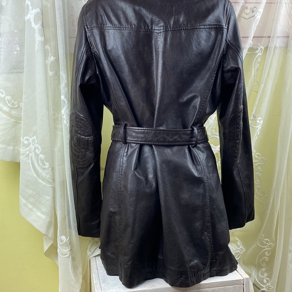 Bod and Christensen 90’s Brown Leather Jacket - Picture 7 of 14